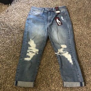 High rise Girlfriend jeans
